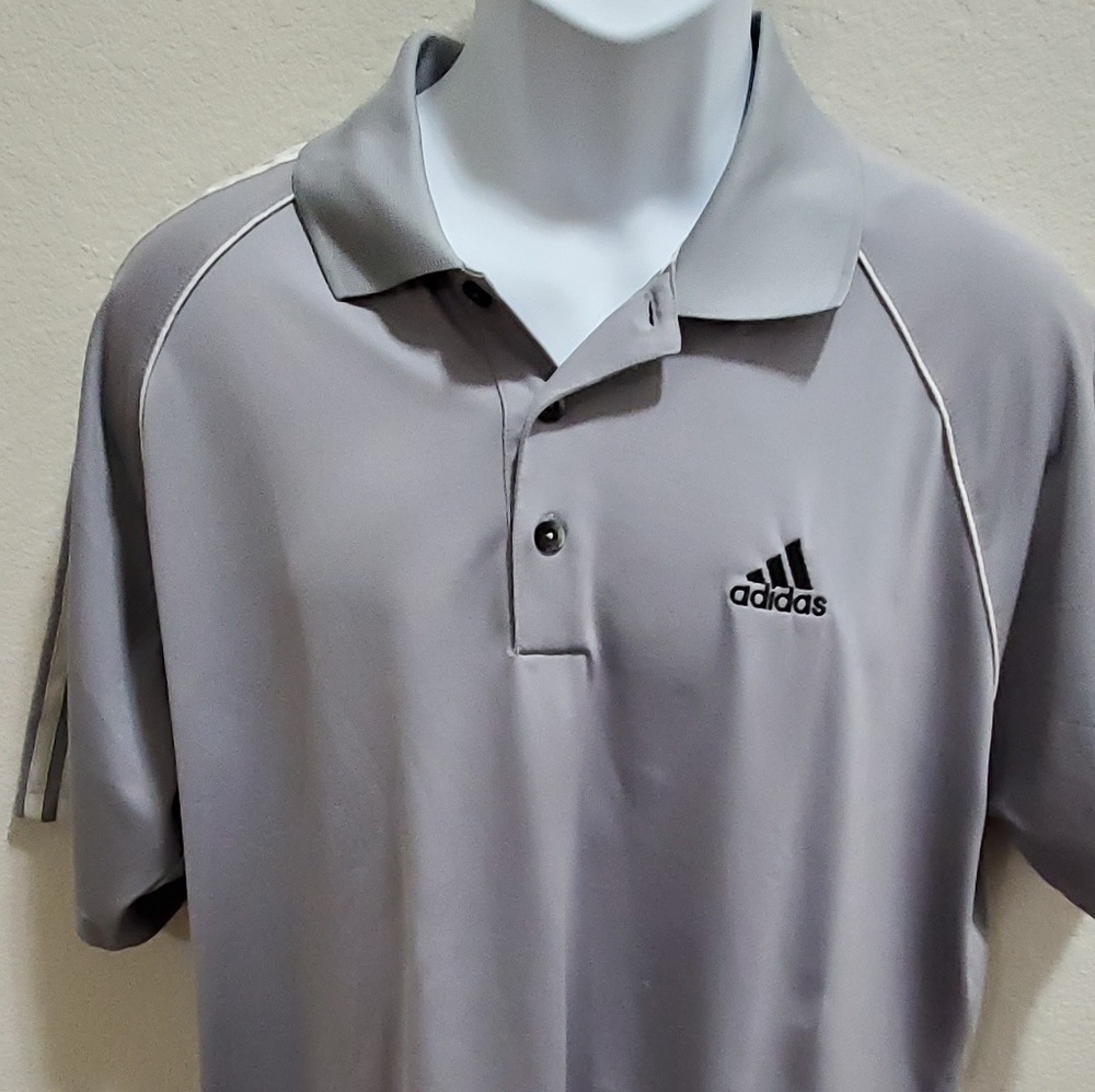 Adidas Men's ClimaCool Gray golf shirt
